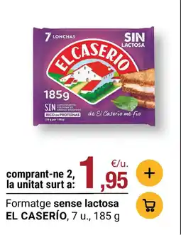 BonpreuEsclat EL CASERÍO Formatge sense lactosa oferta