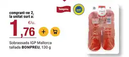BonpreuEsclat BONPREU Sobrassada IGP Mallorca tallada oferta