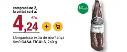 BonpreuEsclat CASA FÍGOLS Llonganissa extra de muntanya Km0 oferta