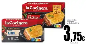 La cocinera - lasana de atun o bolonesa