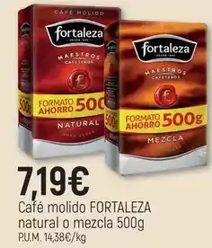 CoMarket Fortaleza - café molido natural o mezcla oferta