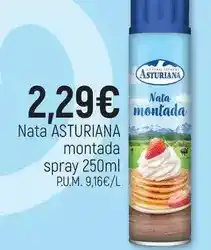 CoMarket Central lechera asturiana - nata montada spray oferta