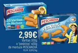 CoMarket Pescanova - varitas o peskitos de merluza oferta