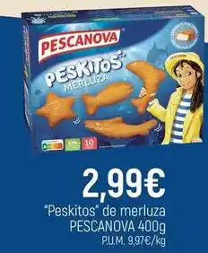 CoMarket Pescanova - peskitos de merluza oferta