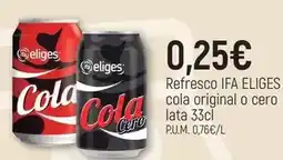 CoMarket Ifa eliges - refresco cola original o cero lata oferta