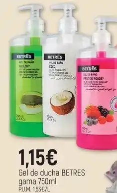 CoMarket Betres - gel de ducha gama oferta