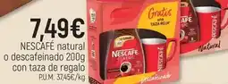 CoMarket Nescafé - natural o descafeinado con taza de regalo oferta