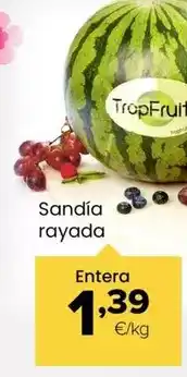 Autoservicios Familia Sandía rayada entera oferta
