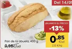Autoservicios Familia Pan de la abuela oferta