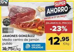 Autoservicios Familia Jamones gonzález - medio centro de jamon pulido oferta