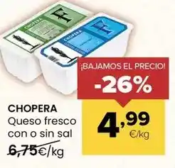 Autoservicios Familia Chopera - queso fresco con o sin sal oferta
