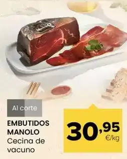Autoservicios Familia Embutidos manolo - cecina de vacuno oferta