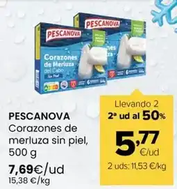 Autoservicios Familia Pescanova - corazones de merluza sin piel oferta