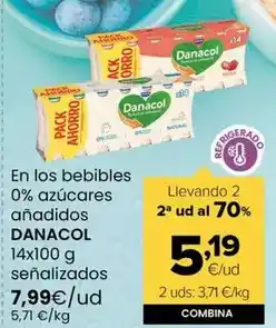 Autoservicios Familia Danone - en los bebibles 0% azucares anadidos danacol senalizados oferta