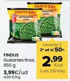 Autoservicios Familia Findus - guisantes finos oferta