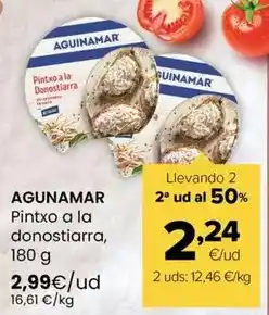 Autoservicios Familia Aguinamar - pintxo a la donostiarra oferta