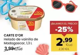 Autoservicios Familia Carte d'or - helado de vainilla de madagascar oferta