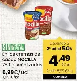 Autoservicios Familia Nocilla - en las cremas de cacao senalizadas oferta