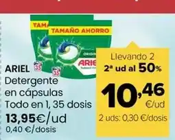Autoservicios Familia Ariel - detergente en capsulas todo en 1 oferta