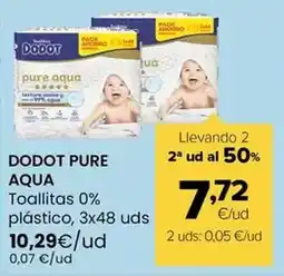 Autoservicios Familia Dodot - pure aqua toallitas 0% plastico oferta