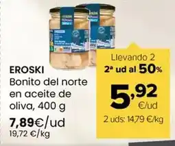 Autoservicios Familia Eroski - bonito del norte en aceite de oliva oferta