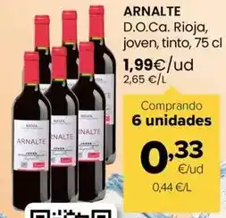 Autoservicios Familia Arnalte - d.o.ca. rioja, joven, tinto oferta