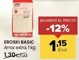 Autoservicios Familia Eroski basic - arroz extra oferta