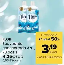 Autoservicios Familia Flor - suavizante concentrado azul oferta
