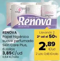 Autoservicios Familia Renova - papel higiénico suave perfumado skin care plus oferta