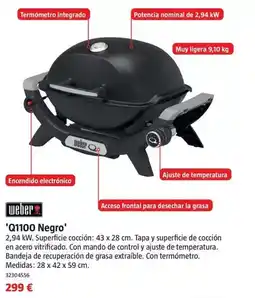 Bauhaus Weber - 'q1100 negro' oferta
