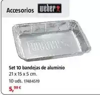 Bauhaus Weber - set 10 bandejas de aluminio oferta
