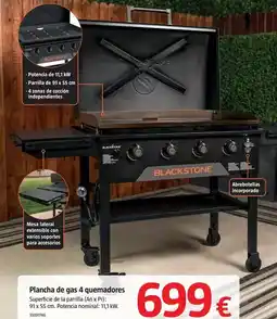 Bauhaus Blackstone - plancha de gas 4 quemadores oferta