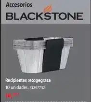 Bauhaus Blackstone - recipientes recogegrasa oferta