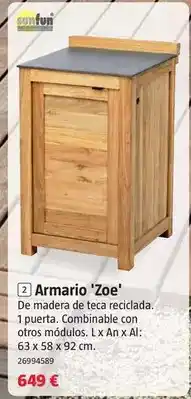 Bauhaus Sunfun - armario 'zoe' oferta