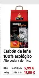Bauhaus Ok fuego - carbon de leña 100% ecologico oferta