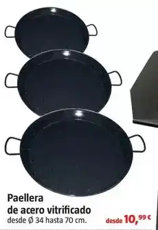 Bauhaus Paellera de acero vitrificado oferta