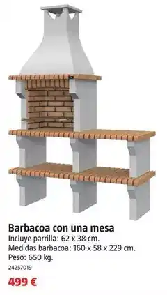Bauhaus Barbacoa con una mesa oferta