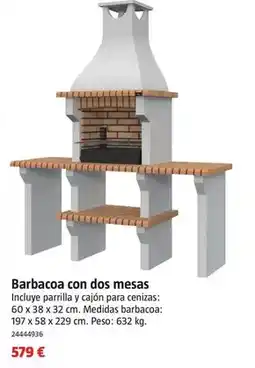 Bauhaus Barbacoa con dos mesas oferta