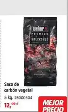 Bauhaus Weber - saco de carbon vegetal oferta