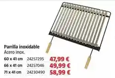 Bauhaus Parrilla inoxidable oferta
