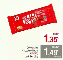 Masymas Nestlé - chocolatina negro oferta