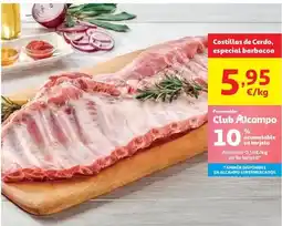 Alcampo Costillas de cerdo#costillar entero oferta