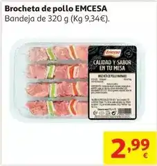 Alcampo Emcesa - brocheta de pollo oferta