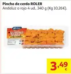 Alcampo Pincho andaluz de cerdo roler x4 340g oferta