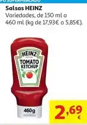 Alcampo Ketchup heinz 460 g oferta