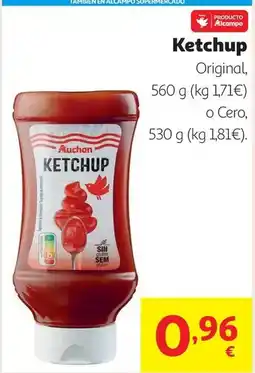Alcampo Auchan - ketchup oferta