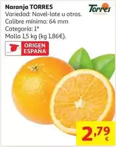 Alcampo Torres - naranja oferta