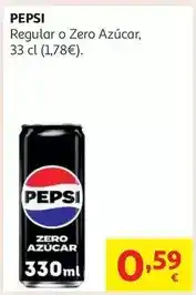 Alcampo Refresco pepsi zero azucar lata 33 cl oferta