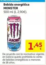 Alcampo Bebida energetica monster green lata 50 cl oferta