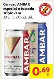 Alcampo Cerveza ambar especial lata 33 cl oferta